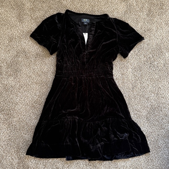 Anthropologie Maeve Somerset Mini Dress Velvet - Picture 1 of 8